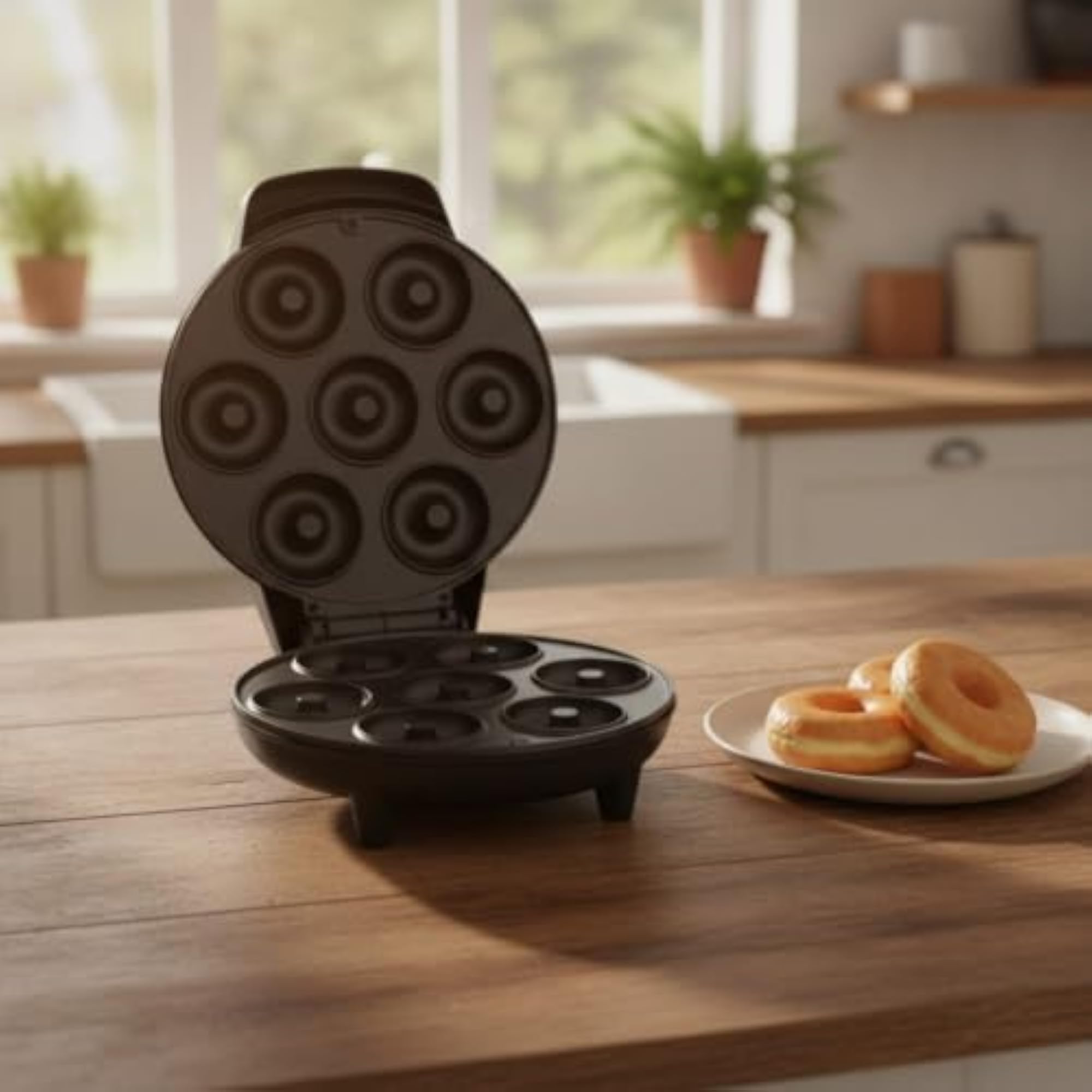 CLOVRIX® Electric Donut Maker Non-Stick Pancake Maker